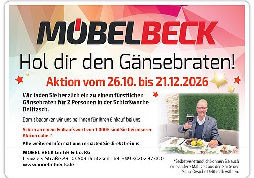 Möbel einkaufen und Gaensebraten essen - Moebel Beck machts moeglich!